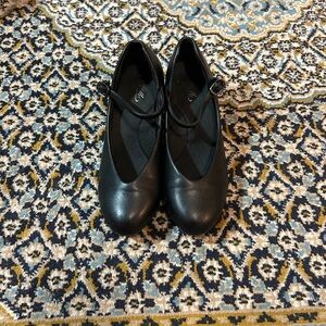 Theater Dance Character Heeled Black Shoes